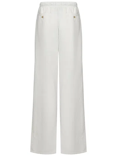 Shop Palm Angels Trousers In White