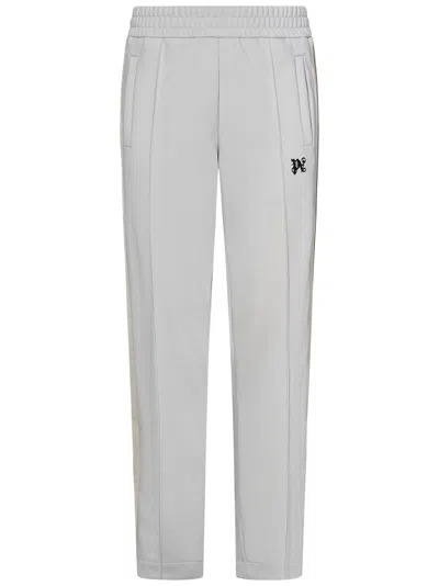Shop Palm Angels Monogram Track Trousers In Grey