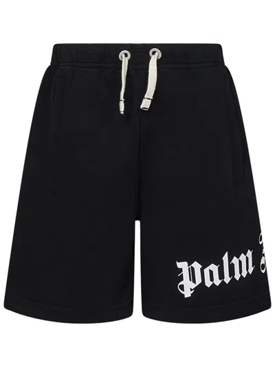 Shop Palm Angels Kids Shorts In Black