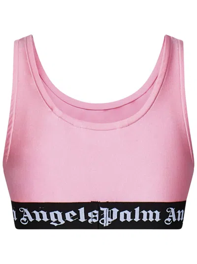Shop Palm Angels Kids Top In Pink