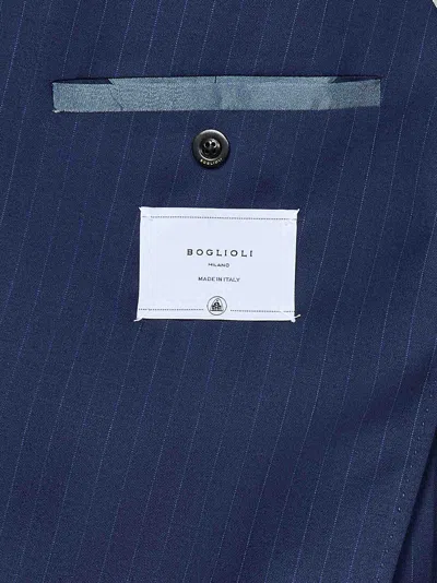 Shop Boglioli K-jacket Suit In Blue