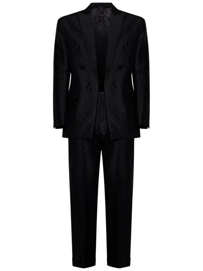 Shop Balmain Paris Suit In Black