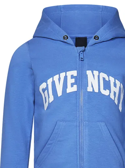 Shop Givenchy Kids Sweatshirt In Clear Blue
