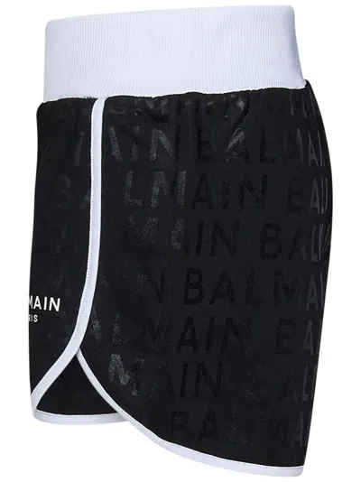 Shop Balmain Paris Kids Shorts In Black