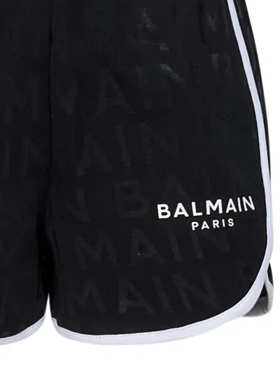 Shop Balmain Paris Kids Shorts In Black
