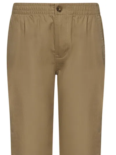 Shop Polo Ralph Lauren Kids Trousers In Brown
