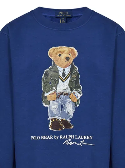 Shop Polo Ralph Lauren Kids Sweatshirt In Blue