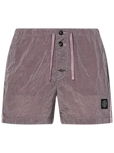 Shop Stone Island Swimsuit In Pink