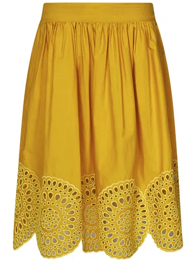 Shop Stella Mccartney Junior Skirt In Yellow