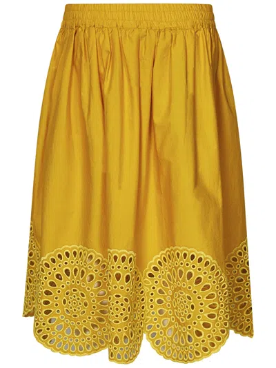 Shop Stella Mccartney Junior Skirt In Yellow