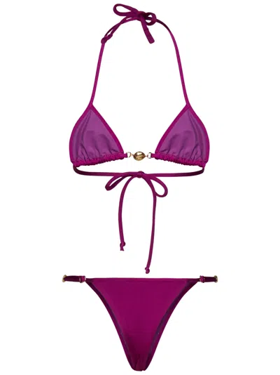 Shop Reina Olga Splash Bikini In Purple