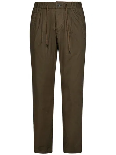 Shop Herno Trousers In Green