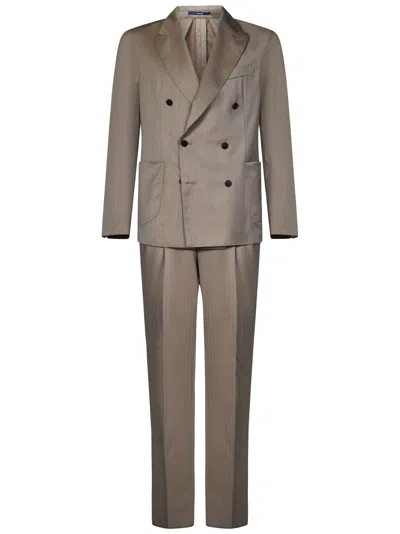 Shop Drumohr Suit In Beige