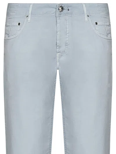 Shop Hand Picked Handpicked Orvieto Trousers In Clear Blue