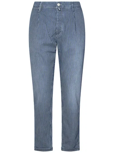 Shop Jacob Cohen Henry Trousers In Blue