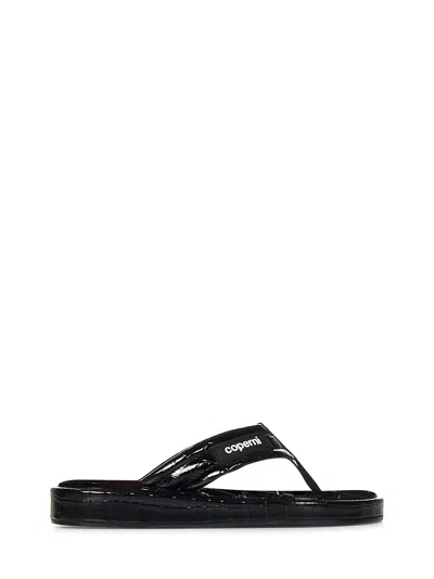 Shop Coperni Flip Flops In Black