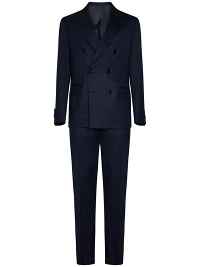 Shop Lardini Suit In Blue