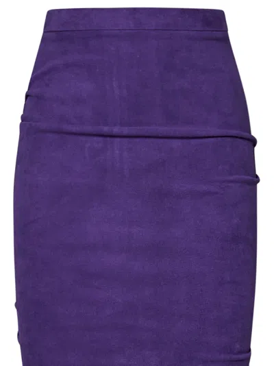 Shop Laquan Smith Skirt In Purple