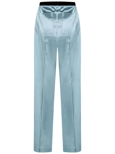 Shop Tom Ford Trousers In Clear Blue