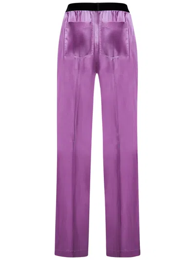 Shop Tom Ford Trousers In Purple
