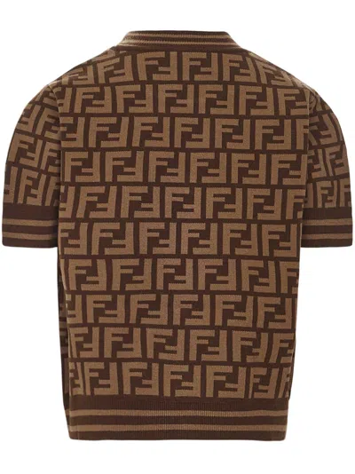 Shop Fendi Kids Sweater In Zucca