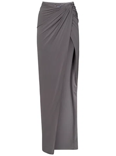Shop Laquan Smith Skirt In Grey