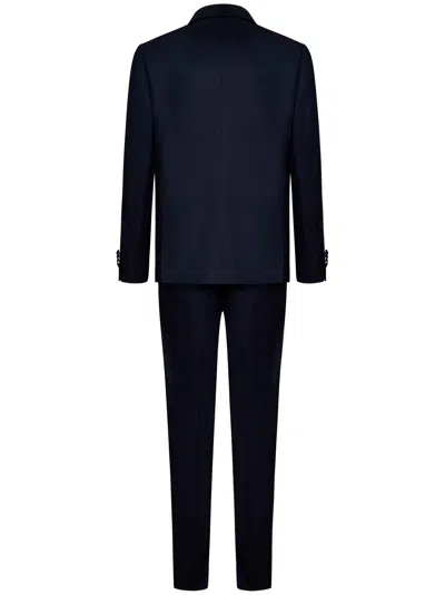 Shop Lardini Suit In Blue