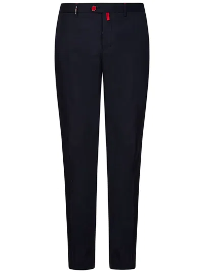 Shop Kiton Trousers In Blue