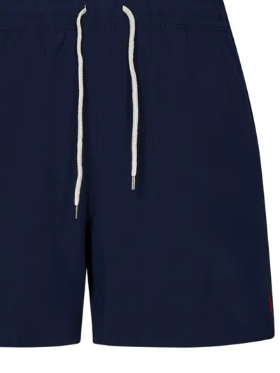 Shop Polo Ralph Lauren 5.75-inch Traveler Classic Swimsuit In Blue