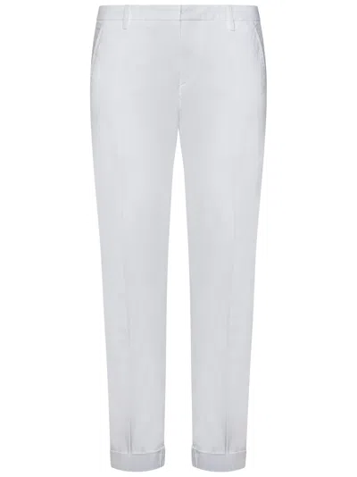 Shop Dondup Gaubert Trousers In White