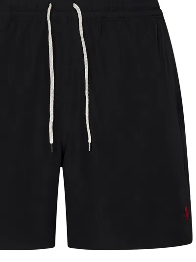 Shop Polo Ralph Lauren 5.75-inch Traveler Classic Swimsuit In Black