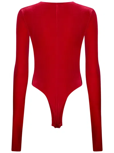 Shop Amazuìn Tory Bodysuit In Red