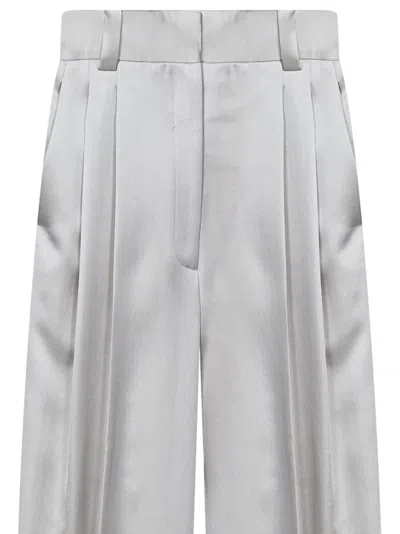 Shop Khaite Ny The Simone Trousers In White