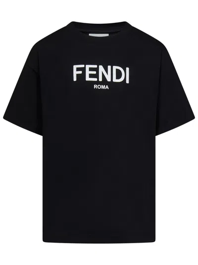 Shop Fendi Kids T-shirt In Black