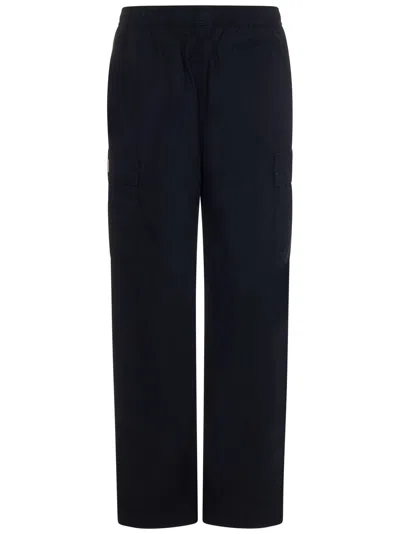 Shop Stussy Ripstop Cargo Beach Trousers In Black