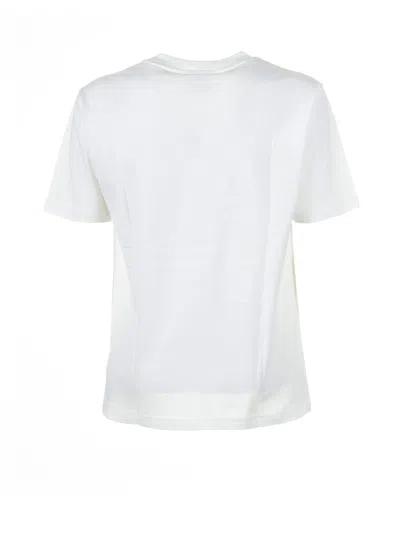 Shop New Balance White T-shirt With Print In Bianca