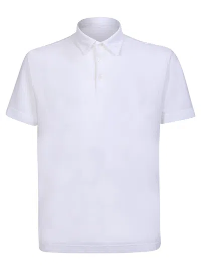 Shop Zanone White Polo Shirt