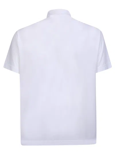 Shop Zanone White Polo Shirt