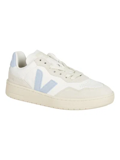 Shop Veja Logo Lace-up Sneakers In White