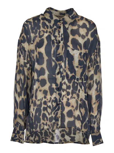 Shop Iro Jaktin Shirt In Leopard
