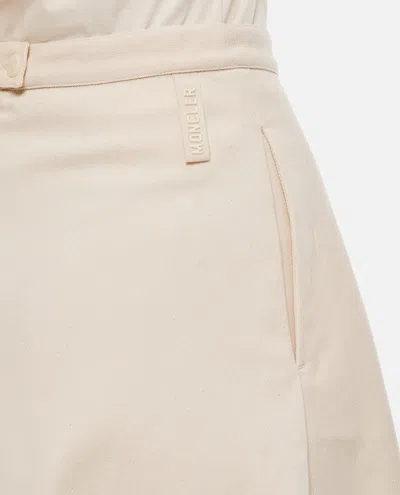 Shop Moncler Midi Skirt In White