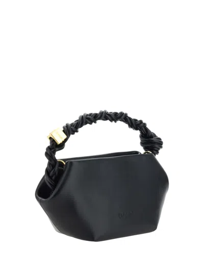Shop Ganni Mini Bou Handbag In Black