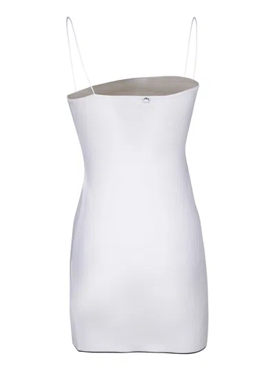 Shop Jacquemus Mini Aro White Dress
