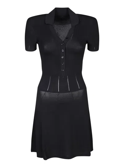 Shop Jacquemus Mini Yauco Black Dress