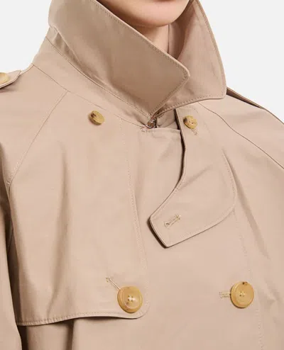 Shop Max Mara The Cube Dtrench Short Coat In Beige