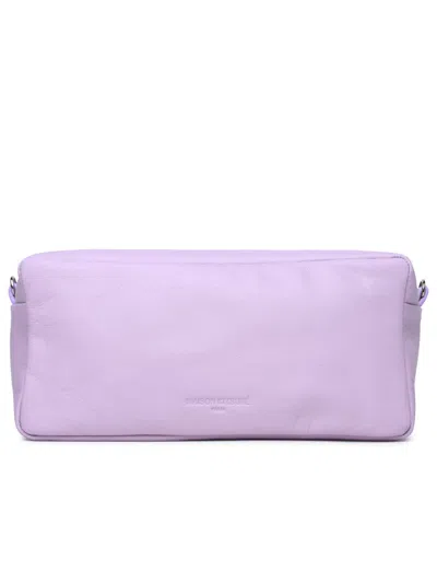 Shop Maison Kitsuné Cloud Lilac Leather Bag In Lilla