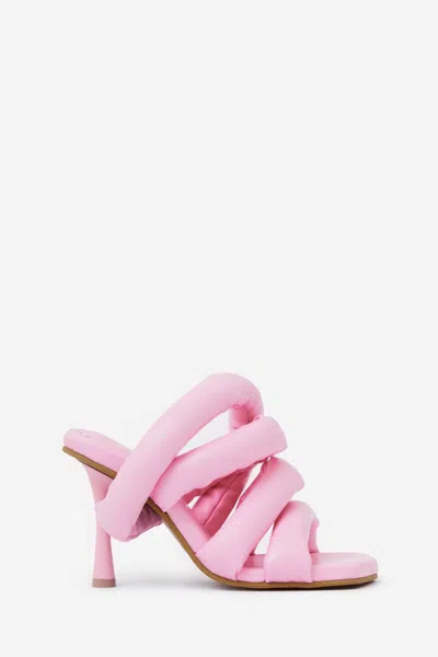 Shop Yume Yume Circular Heel Sandals In Rose-pink