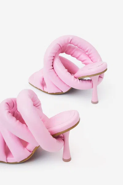 Shop Yume Yume Circular Heel Sandals In Rose-pink