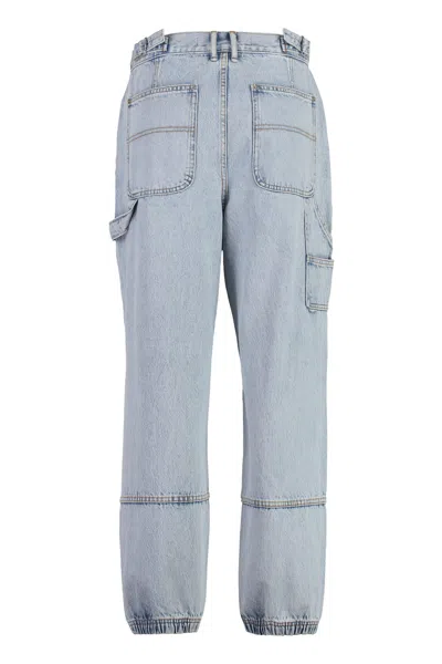 Shop Alexander Wang Carpenter Wide-leg Jeans In Denim