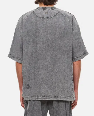 Shop Wooyoungmi Cotton T-shirt In Grey